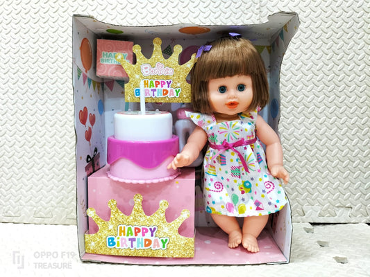 12 SOUND WATER FEED FUNCTION LIGHT SOUND BIRTHDAY CAKE GIRL In Pakistan
