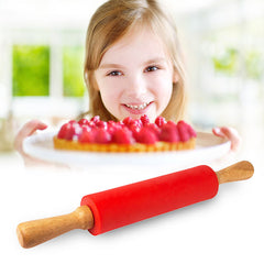 1Pc Silicone Dough Rolling Pin Roller In Pakistan