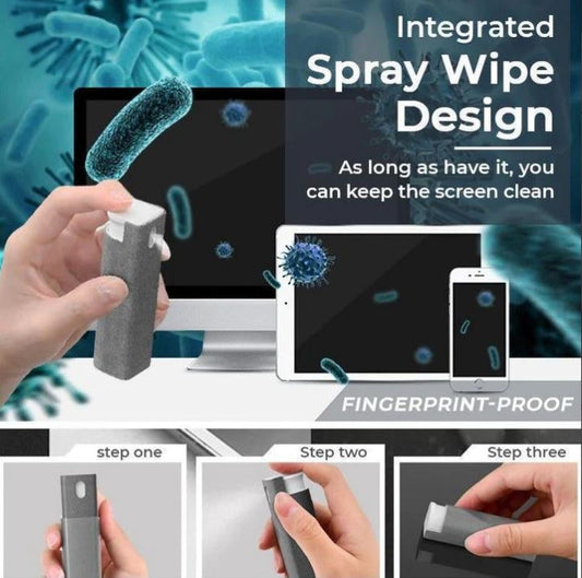 3 in 1 Fingerprint-Proof Screen Cleaner Spray In Pakistan