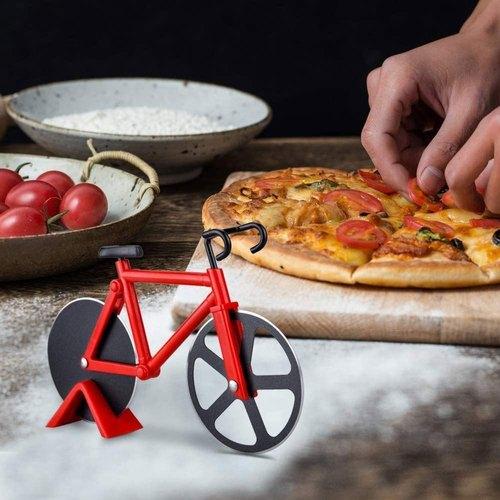 Bicycle Pizza Grater Cutting Pizza Cutter Wheel with Holder In Pakistan