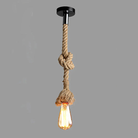 Ceiling Hanging Vintage and Rustic Rope Light In Pakistan