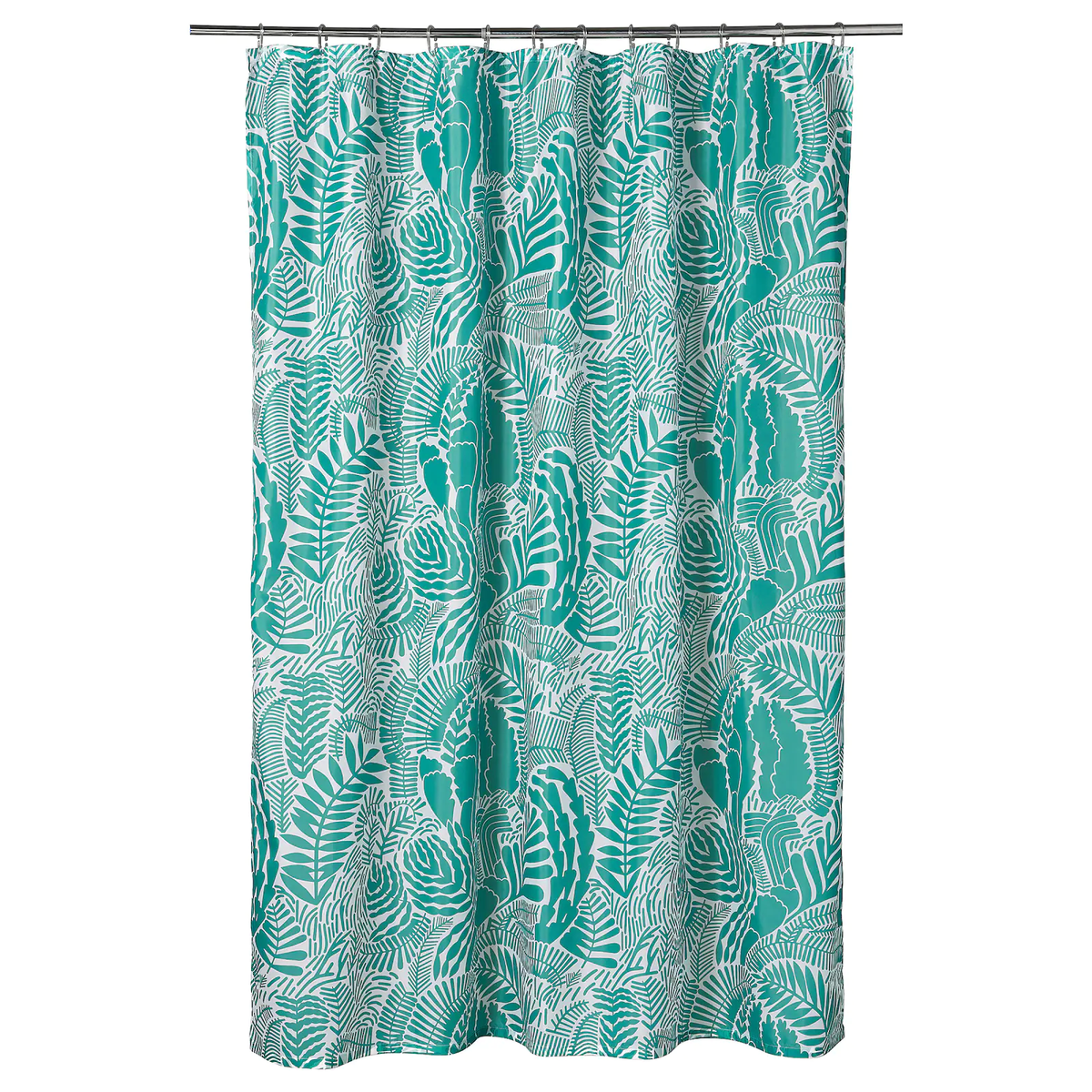IKEA GATKAMOMILL Shower Curtain Turquoise/White - 180x200 cm In Pakistan Just e-Store