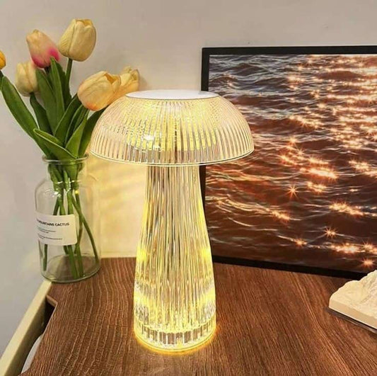 Rose Diamond Mushroom Crystal touch Lamp USB chargeable In Pakistan