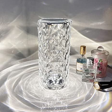 Rose Diamond Table Lamp Rechargeable With Remote In Pakistan