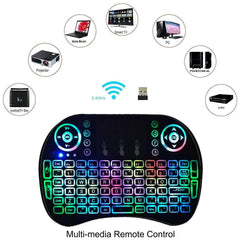 Smart 3 Colours LED Wireless Keyboard Touch Pad In Pakistan