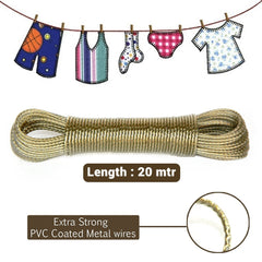 20m Extra Strong PVC Coated Clothesline Metal  Wire In Pakistan