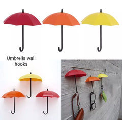 3Pcs Windfall Colorful Umbrella Wall Key Hanging Organizer In Pakistan
