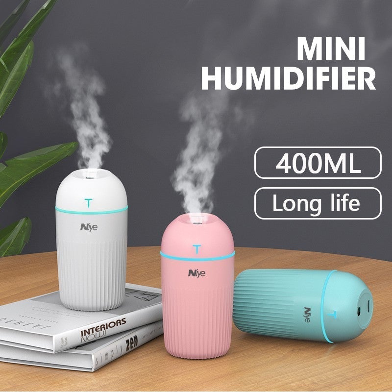 420ml Air Humidifier with Scent Oil Cool Mist Aroma Diffuser Room Humidifier Air Purifier Freshener In Pakistan
