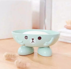 Cute Cartoon Oval Shaped Soap Dish - (Pack of 2)