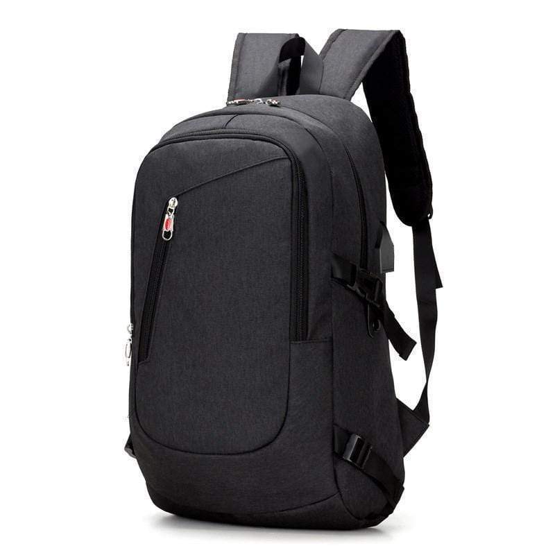Anti Theft USB Charging Hiking Backpack - Black In Pakistan Just e-Store