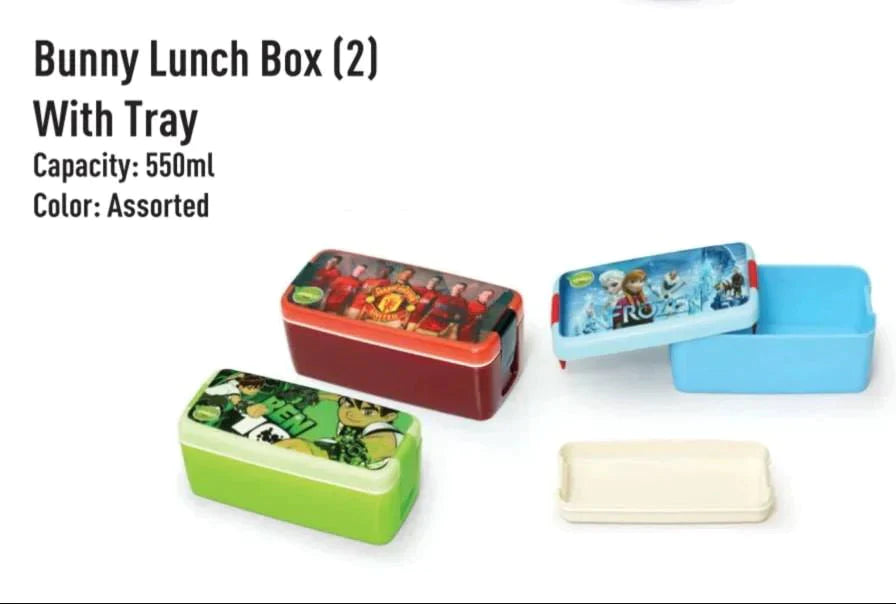 Bunny Lunch Box With Tray 550ML In Pakistan