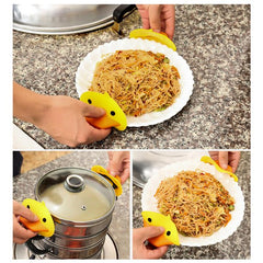 Cute Duck Silicone Mini Pot Holder ( Pack OF 2 ) In Pakistan