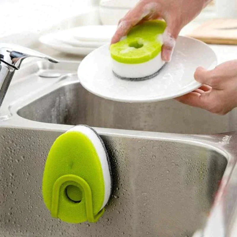 Dishwashing Scouring Sponge With Soap Dispensing In Pakistan
