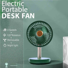 Electric Portable Mini Desk Fan USB Rechargeable In Pakistan