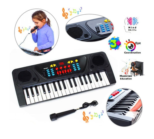 Electronic 37 Keys Music Piano with Microphone for Kids In Pakistan