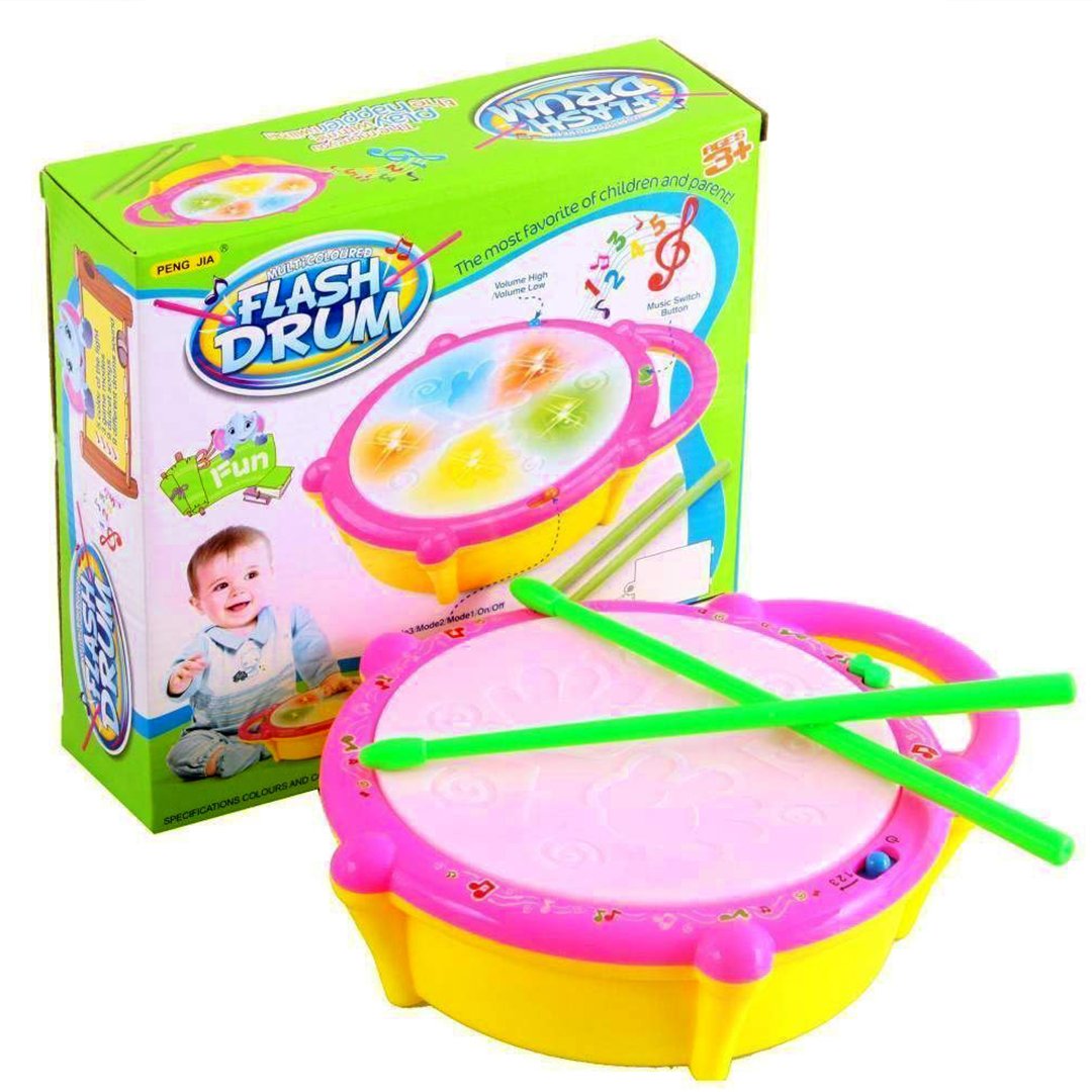 Flash Drum Toy For Kids - Musical & Lighting In Pakistan