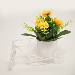 Flowers Artificial Nostalgic Bicycle Décor Plant Stand In Pakistan