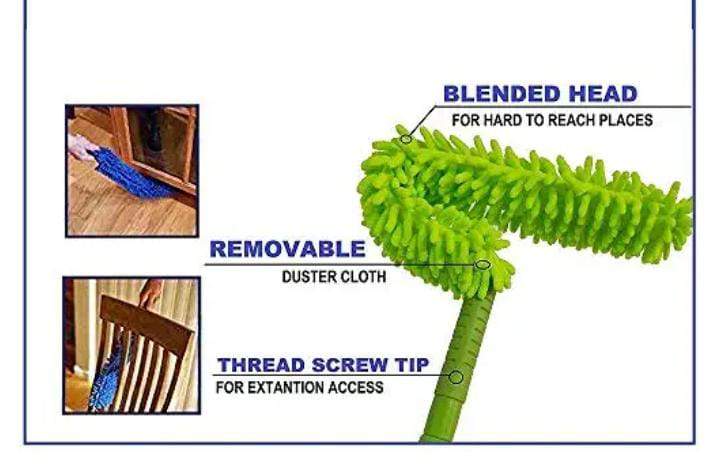 Foldable Microfiber ABS Plastic Fan Cleaning Duster Flexible Fan Mop In Pakistan