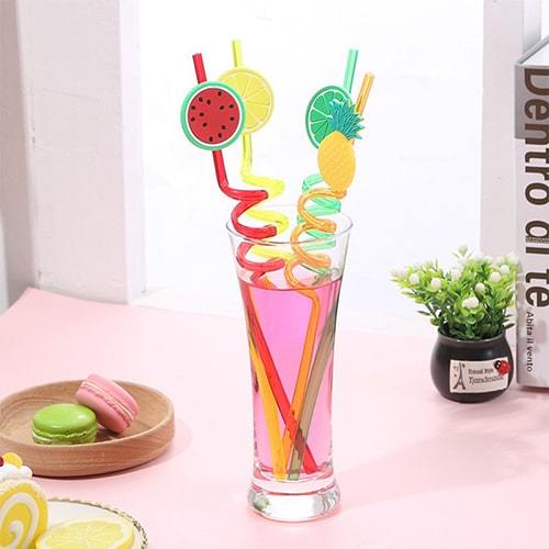Fruity Straws Pack Of 4 (Washable & Re-Usable) In Pakistan