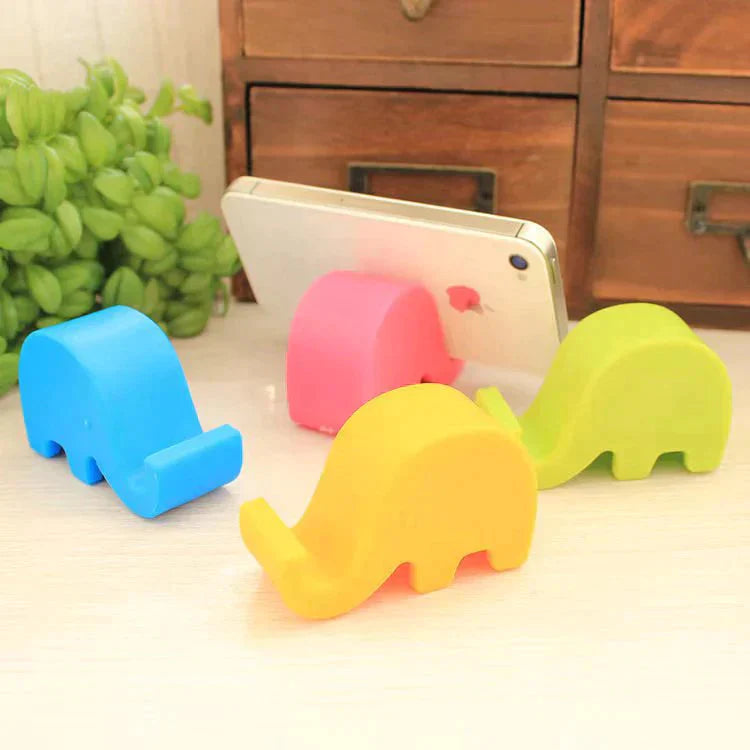 Mini Elephant Table Phone Holder Desk Mount Stand ( Pack Of 4 ) In Pakistan