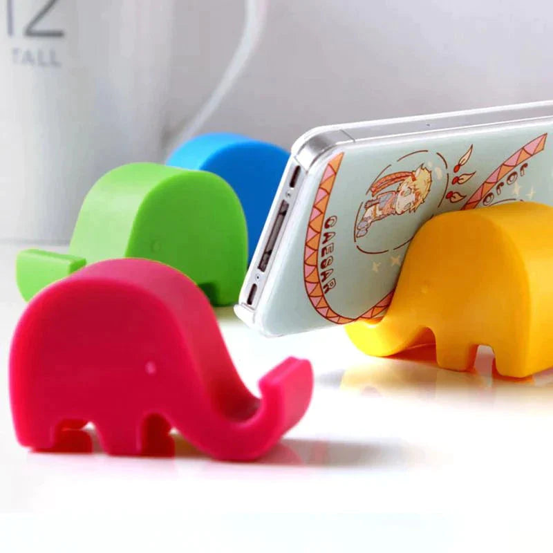 Mini Elephant Table Phone Holder Desk Mount Stand ( Pack Of 4 ) In Pakistan