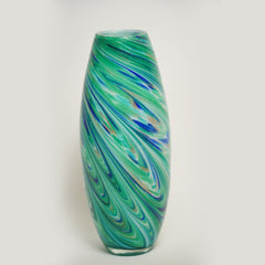 Multi Colored Blue Peacock Vase In Pakistan