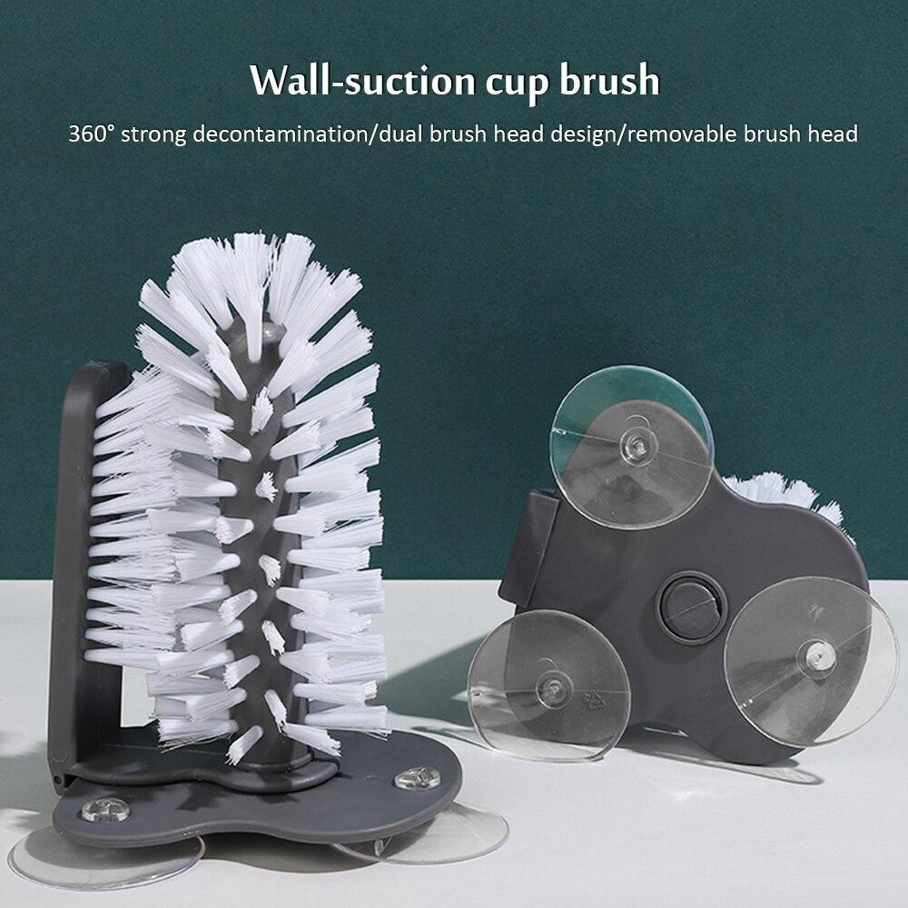 Suction Cup Dual Brush 2 in 1 Sink In Pakistan